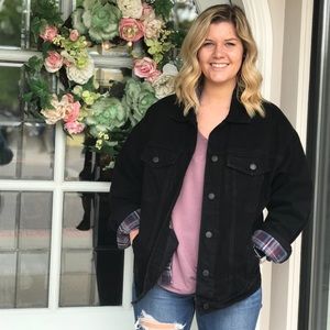 BDG Oversized Black Denim Jacket